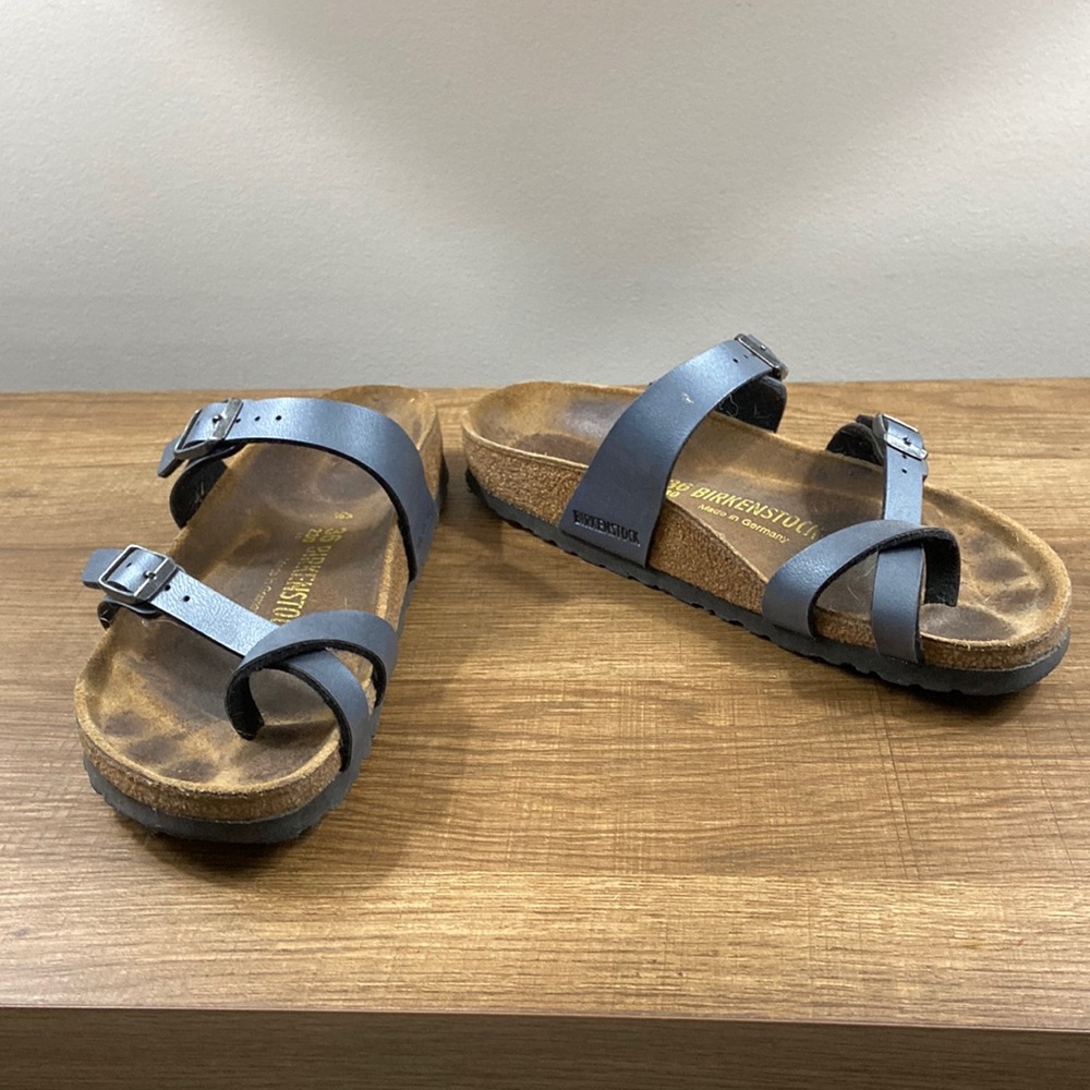 Birkenstock Mayari Metallic Blue